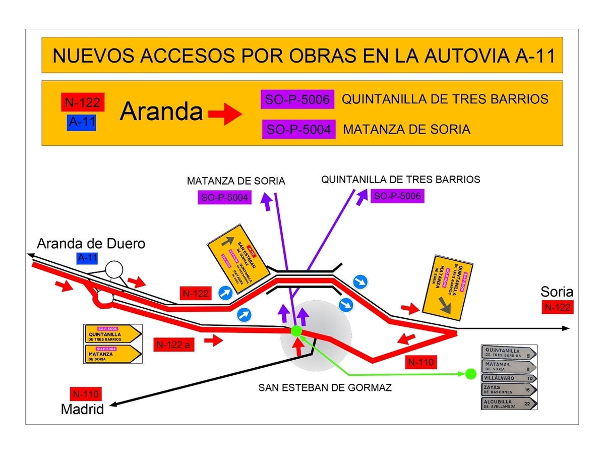Cierre de accesos de N122  a SO-P-5004 y SO-P_5006 - Imagen 2