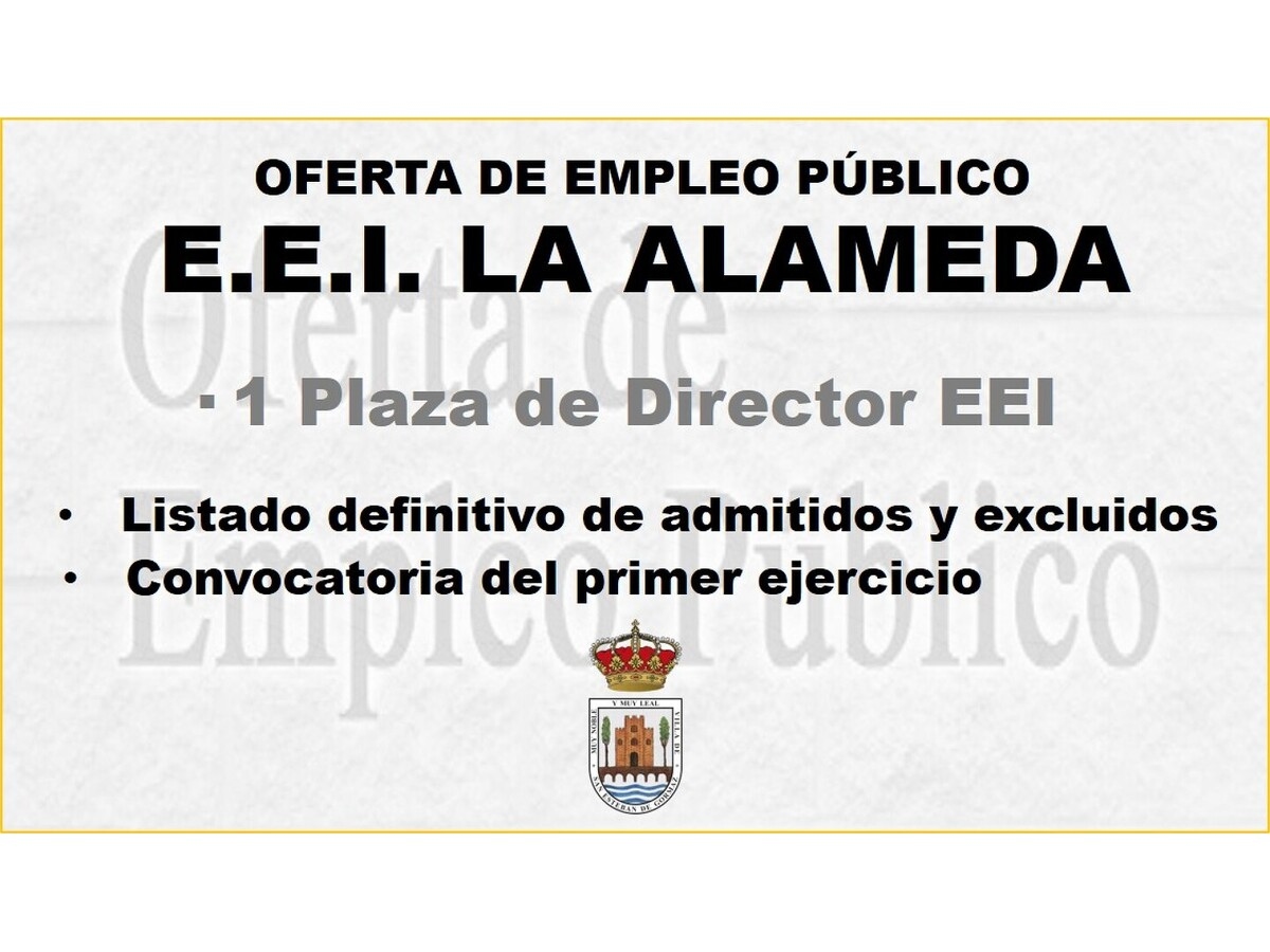 Plaza de Director/a EEI La Alameda