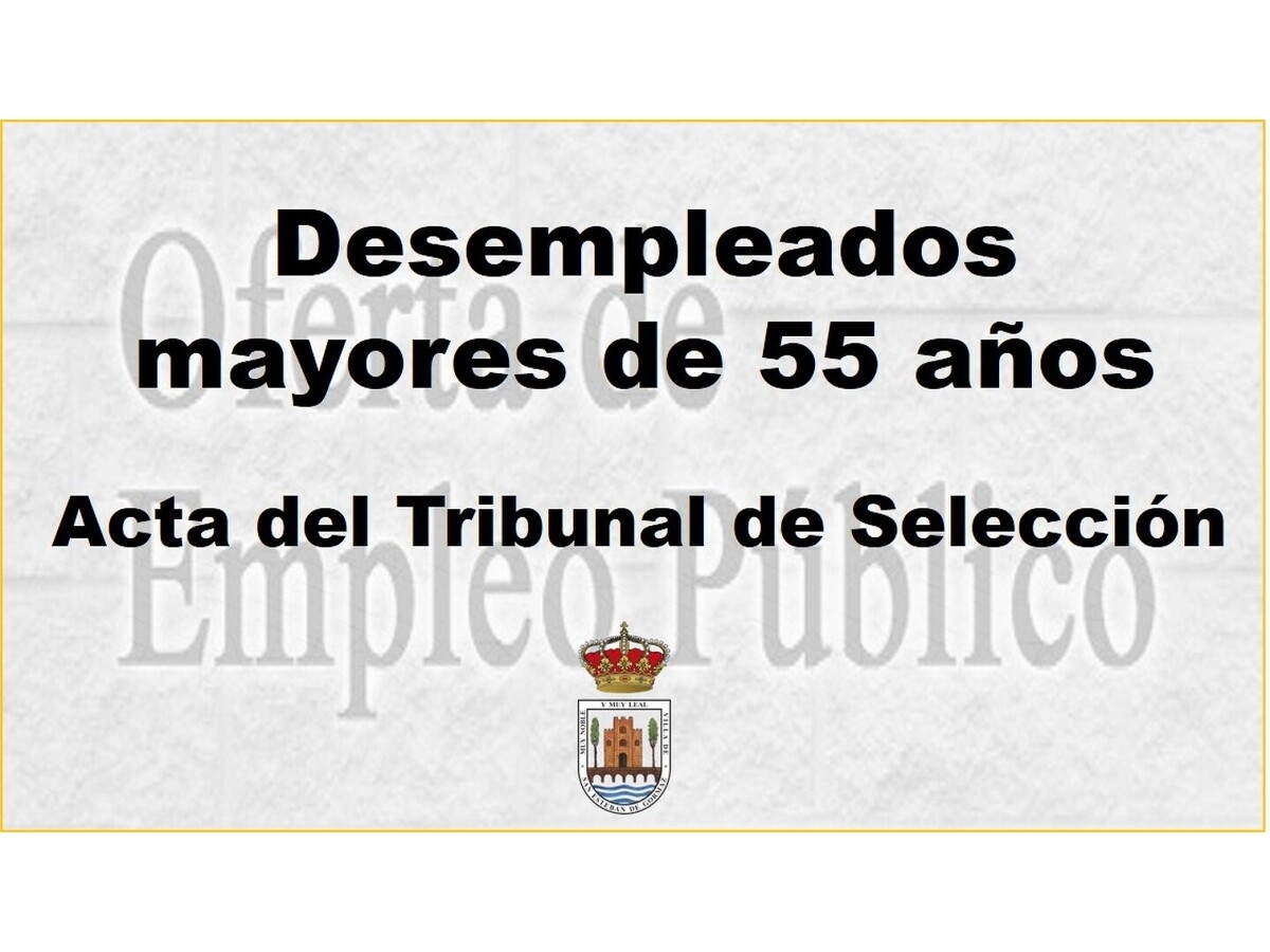 Trabajadores desempleados: Acta del Tribunal