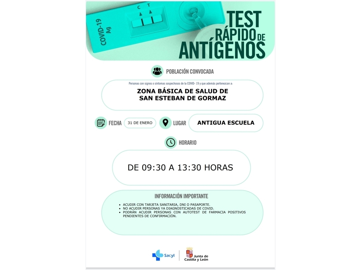 Cribado COVID19 en San Esteban de Gormaz - Imagen 2