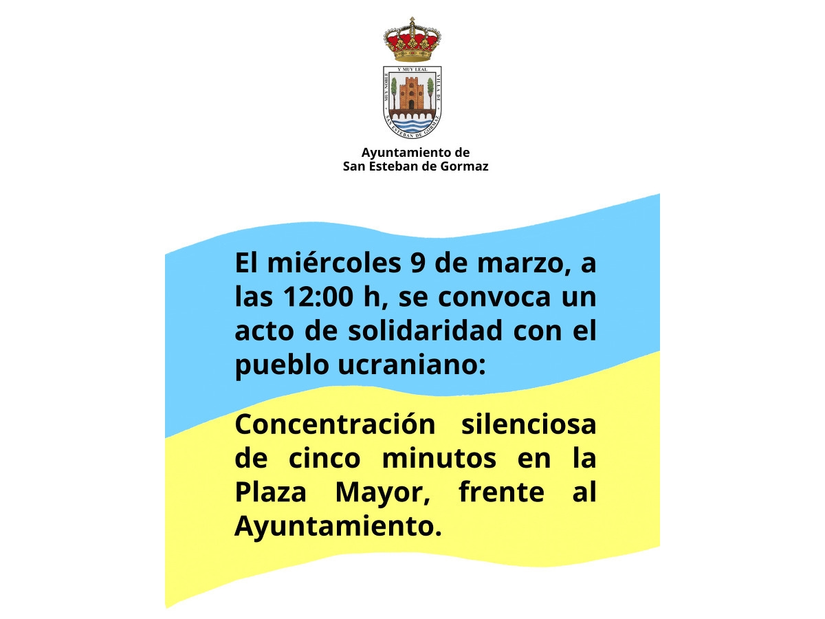 Acto de solidaridad con Ucrania