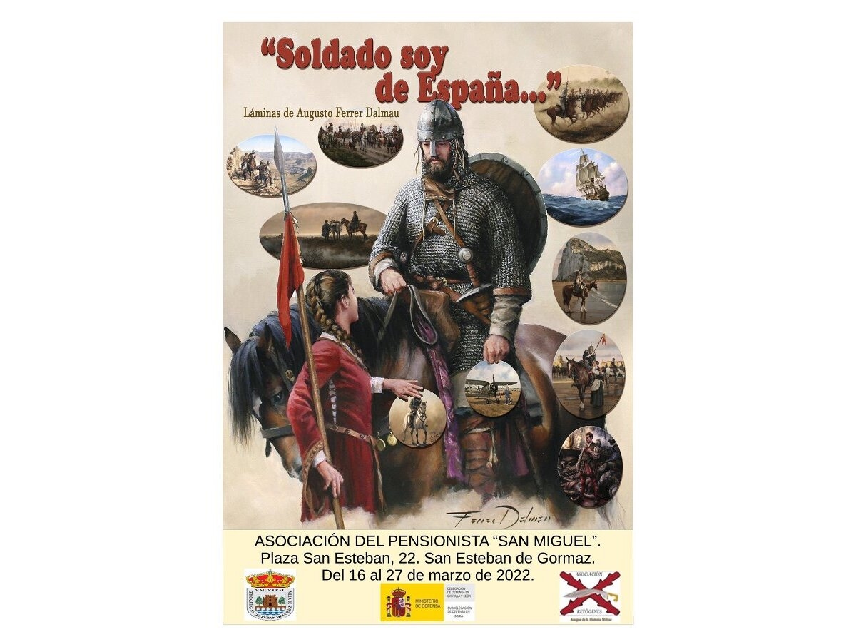 Exposición: evolución de uniformes del ejército (Ferrer Dalmau)