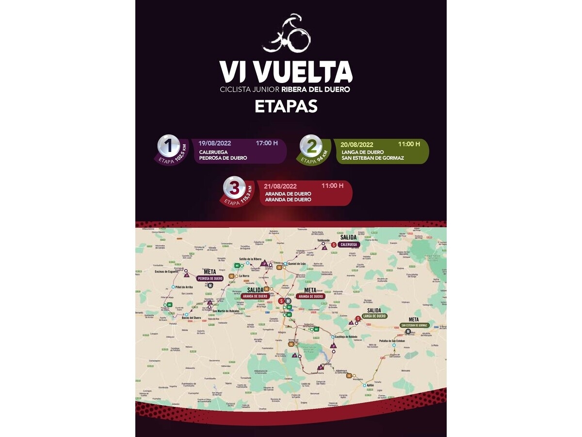 Vuelta Ciclista: rutómetro y corte de calles