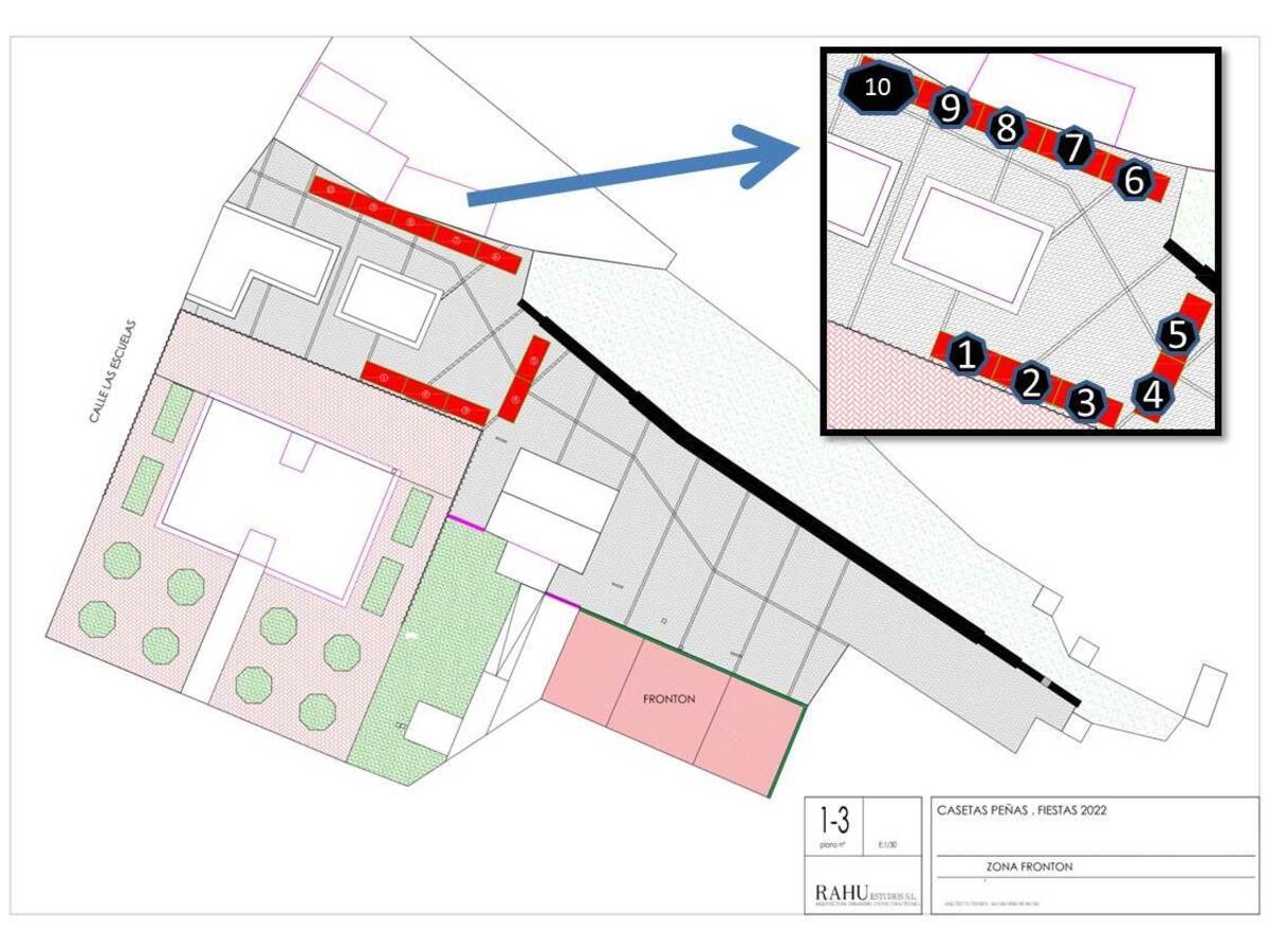Casetas fiestas patronales: ubicaciones
