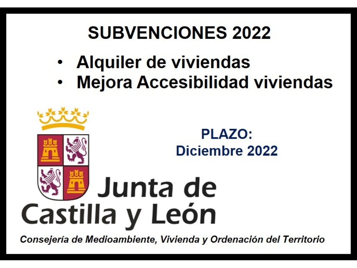 Subvenciones alquiler vivienda / accesibilidad vivienda