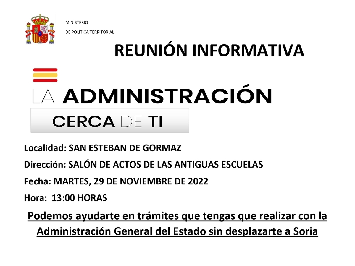 La administración cerca de ti