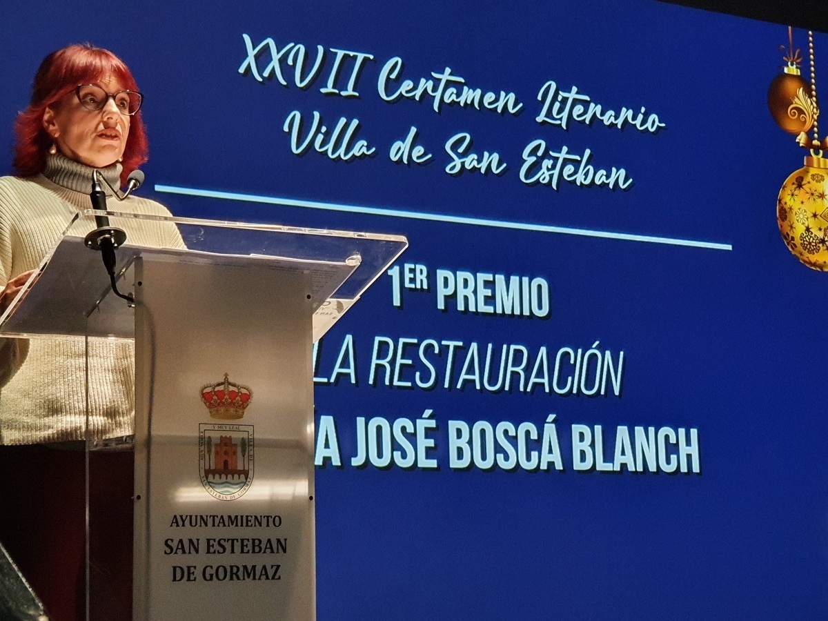 Mª José Boscá Blanch, primer premio del Certamen Literario