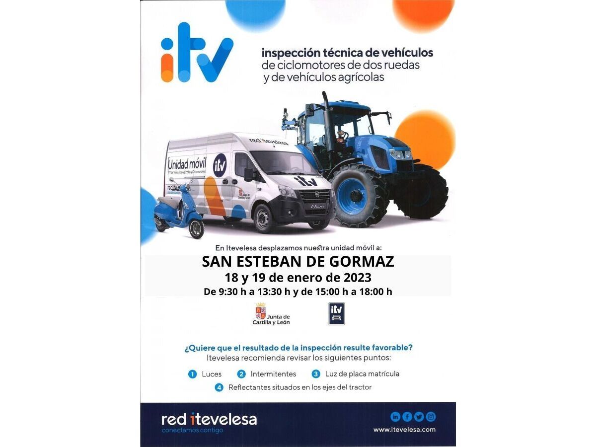 ITV vehículos agrícolas y ciclomotores de 2 ruedas