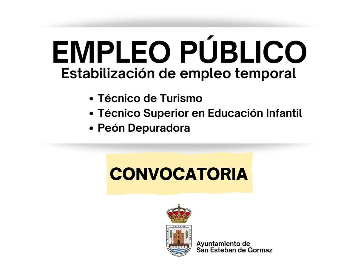 Oferta de emplo: varias plazas