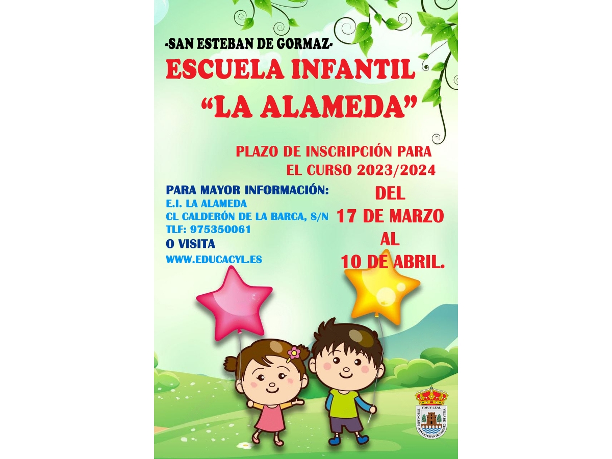 Abierto el plazo de admisión a la EEI La Alameda