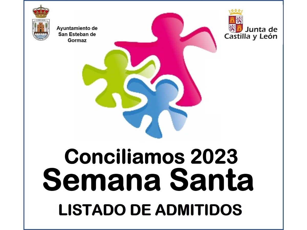 Listado de Admitidos: Programa conciliamos Semana Santa 2023