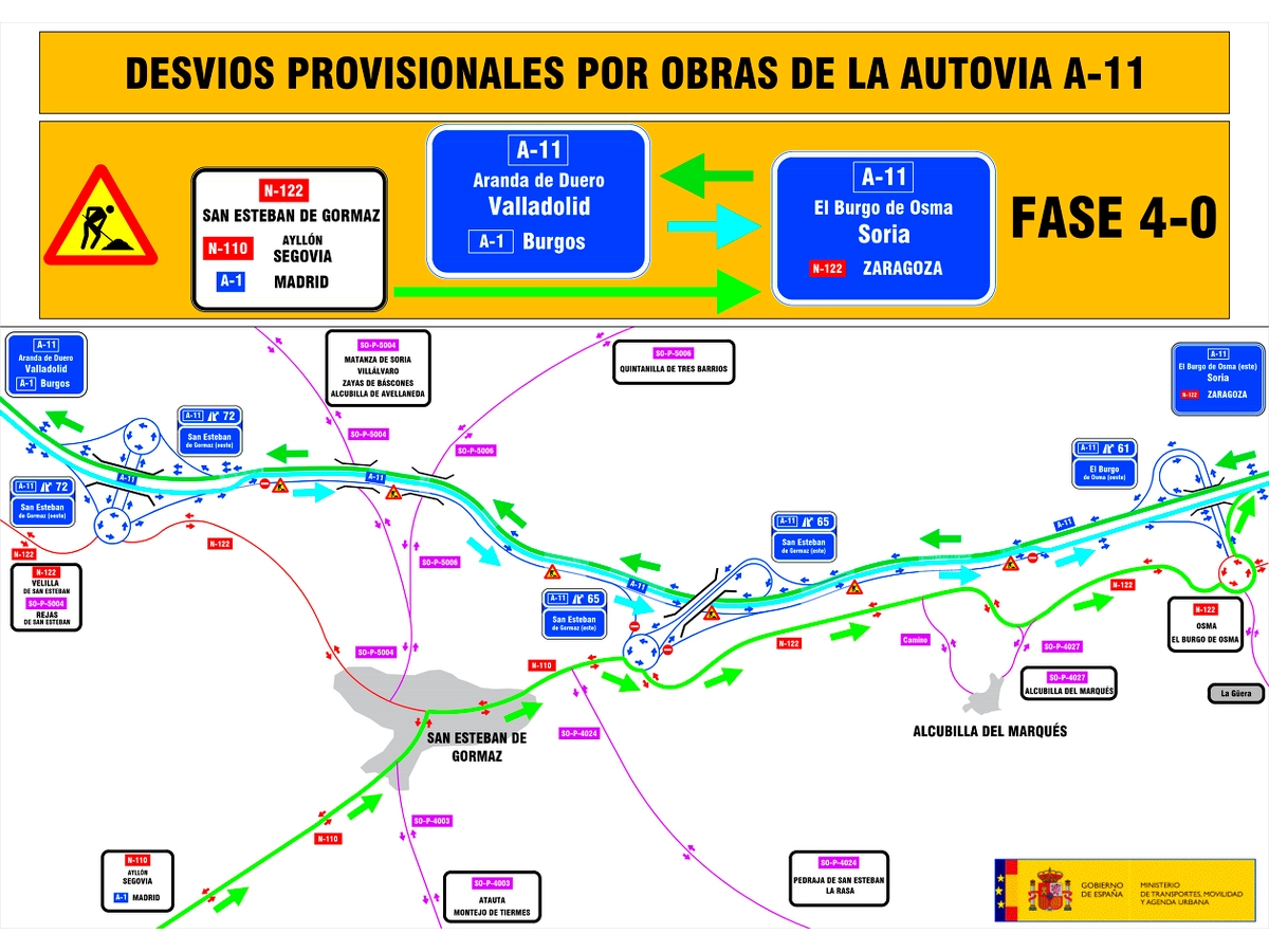 Comienzan los trabajos previos a la Fase 4  de la A-11 - Imagen 2