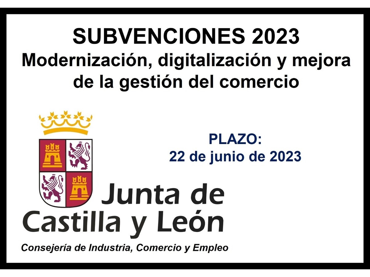 JCyL: Subvenciones gestión del comercio