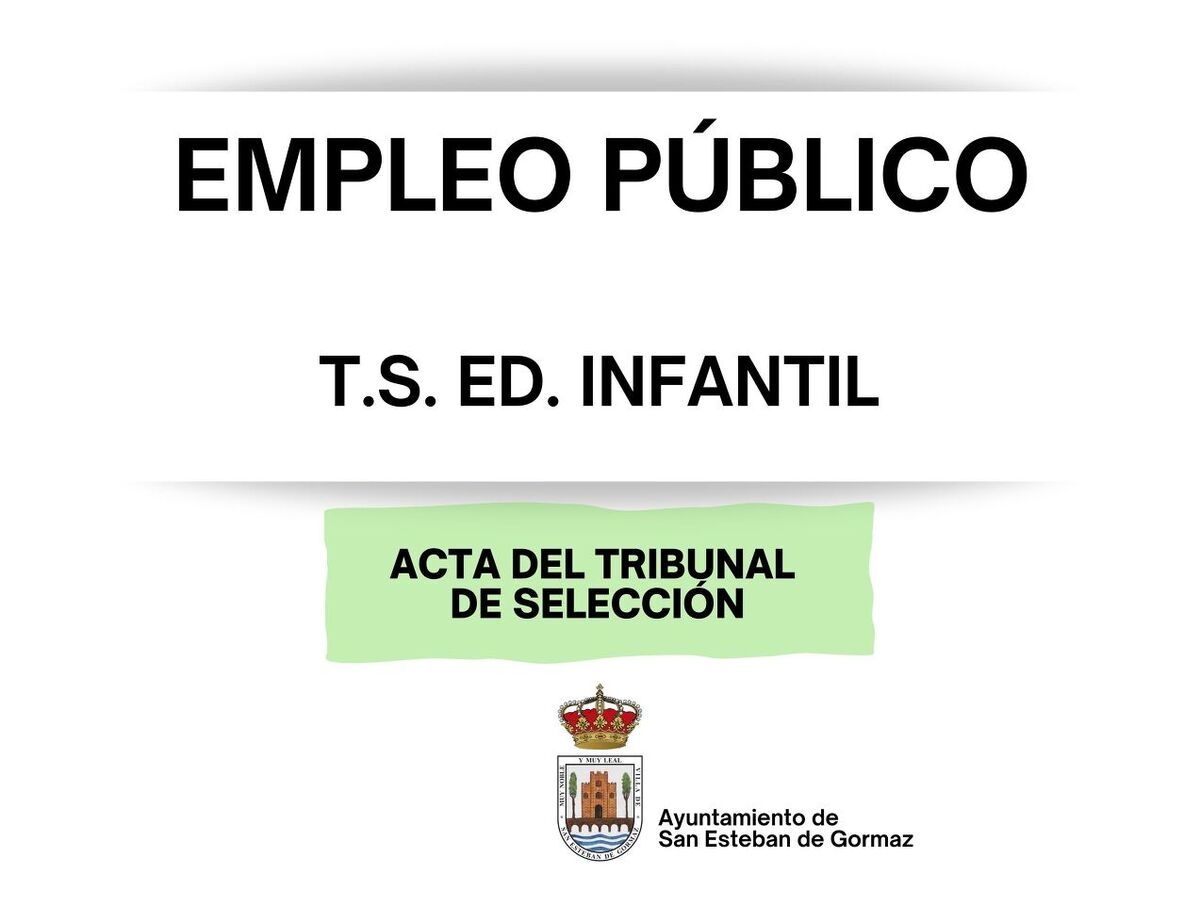 TSEI: Acta del tribunal de selección