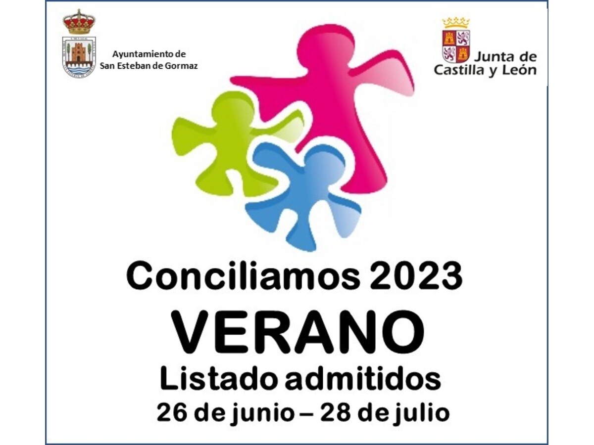 Conciliamos Verano 2023: listado de admitidos