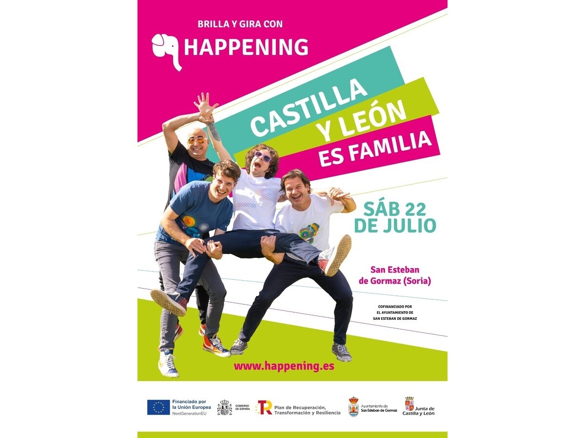 Concierto de Happening el próximo 22 de julio