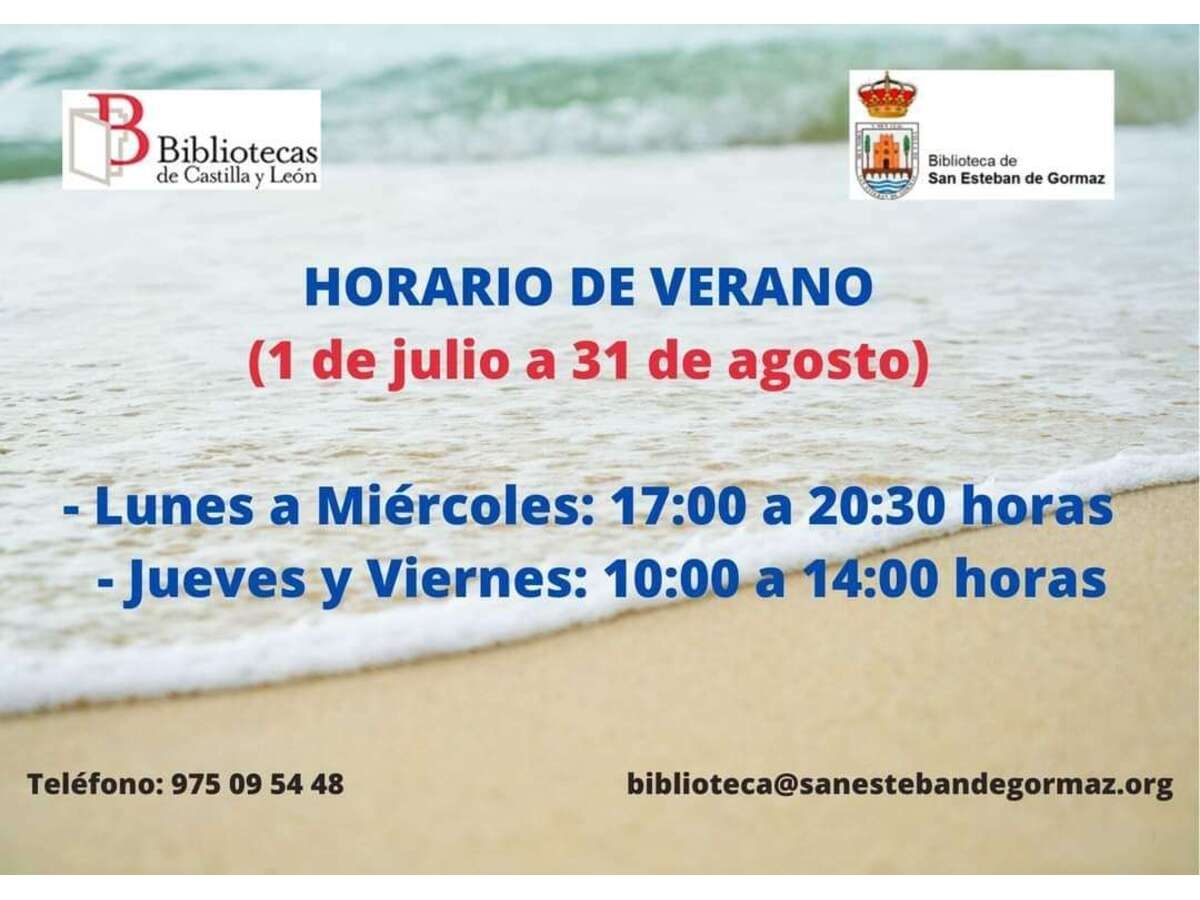 Horario de verano: Biblioteca