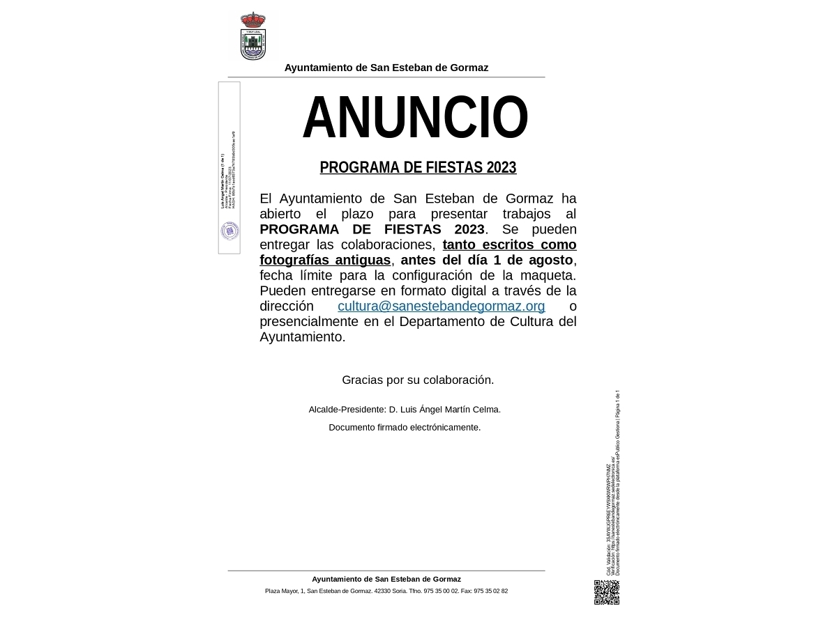 Programa de Fiestas 2023