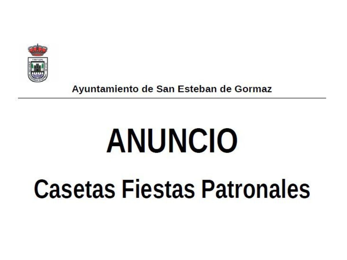 Solicitud casetas de peñas