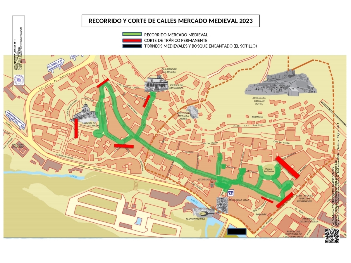 Mercado medieval 2023: restricciones de tráfico y aparcamiento