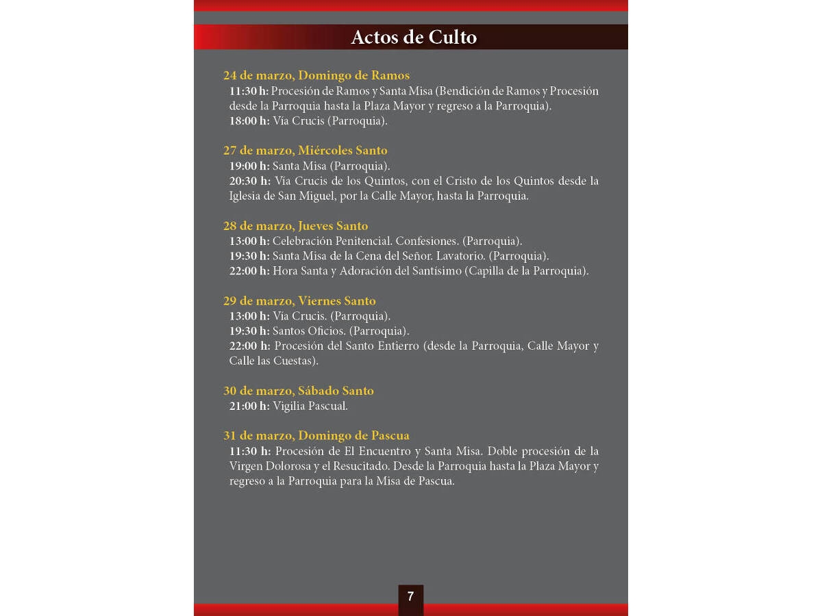 Programación religiosa Semana Santa 2024 - Imagen 2