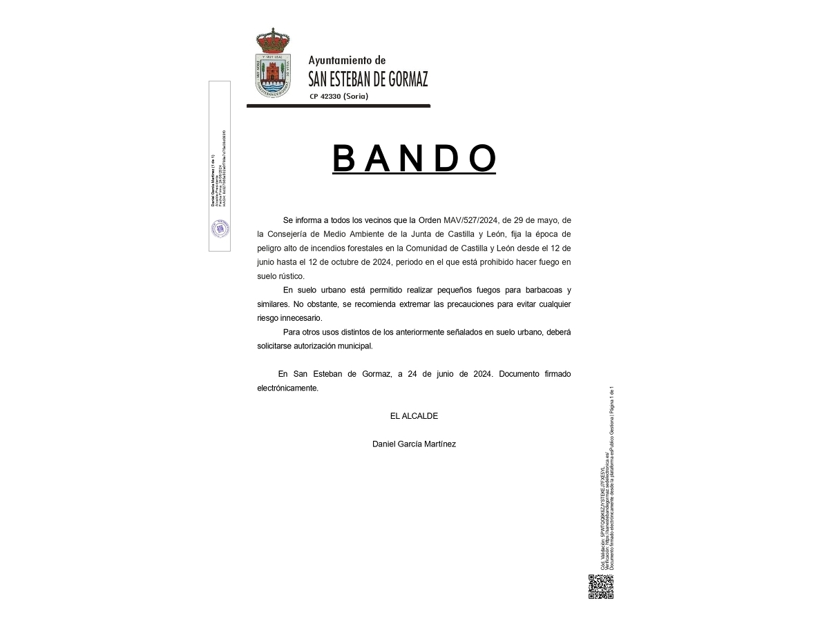 Época de peligro alto incendios forestales