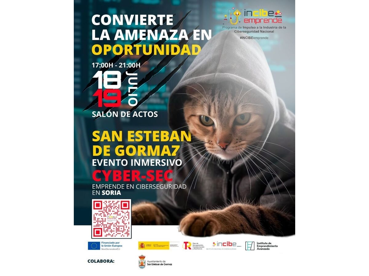 Evento inmersivo CYBER-SEC los días 18 y 19 de julio.