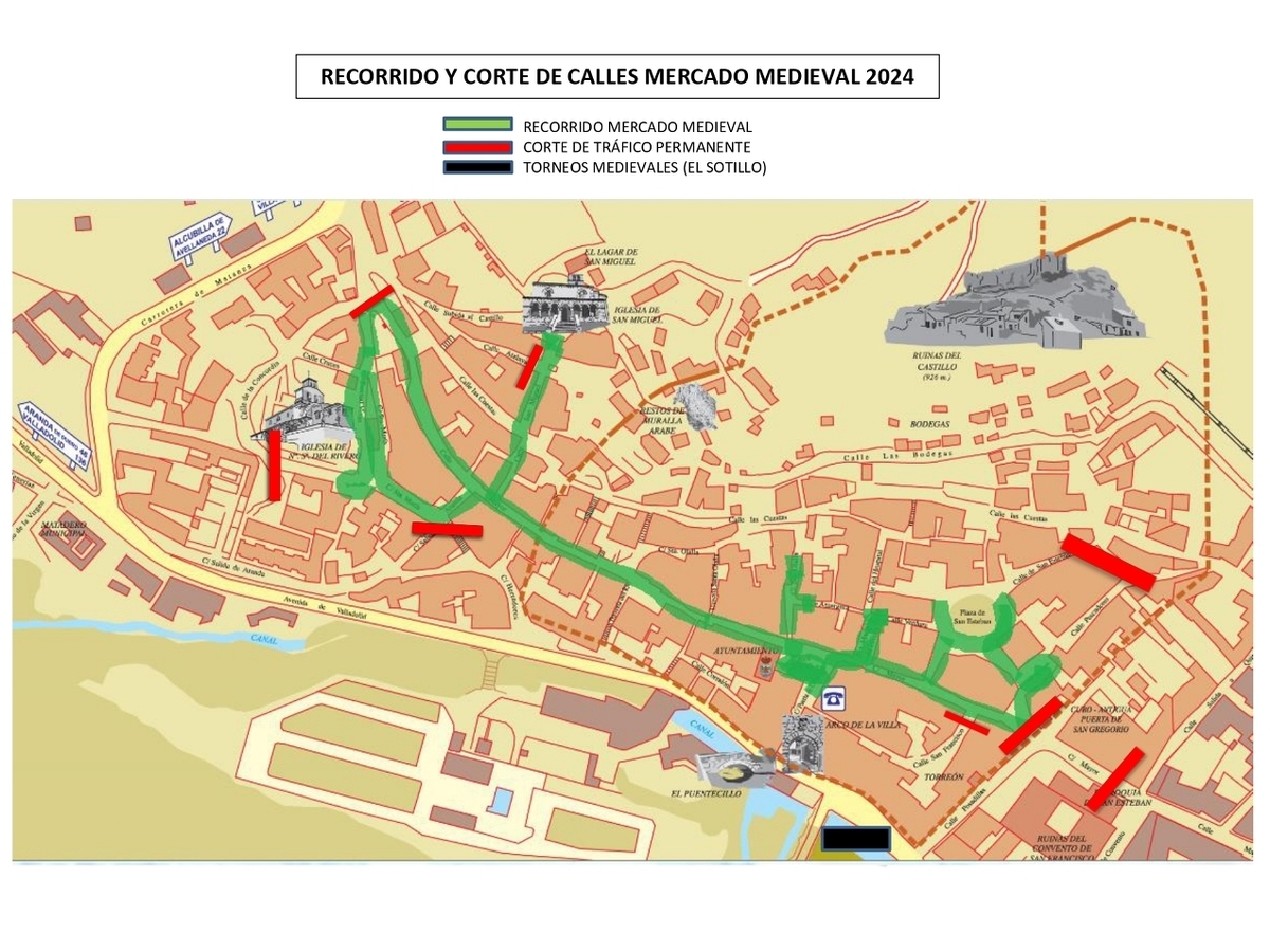 Mercado medieval 2024: restricciones de tráfico y aparcamiento