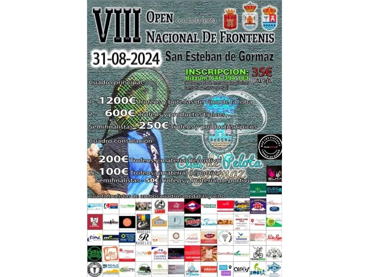 VIII Edición del Open Nacional de Frontenis con Bola Lenta