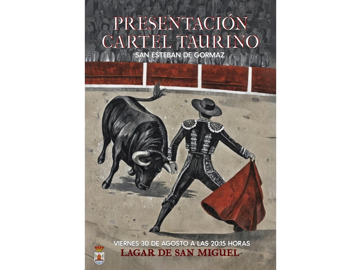 Presentación de los festejos taurinos.