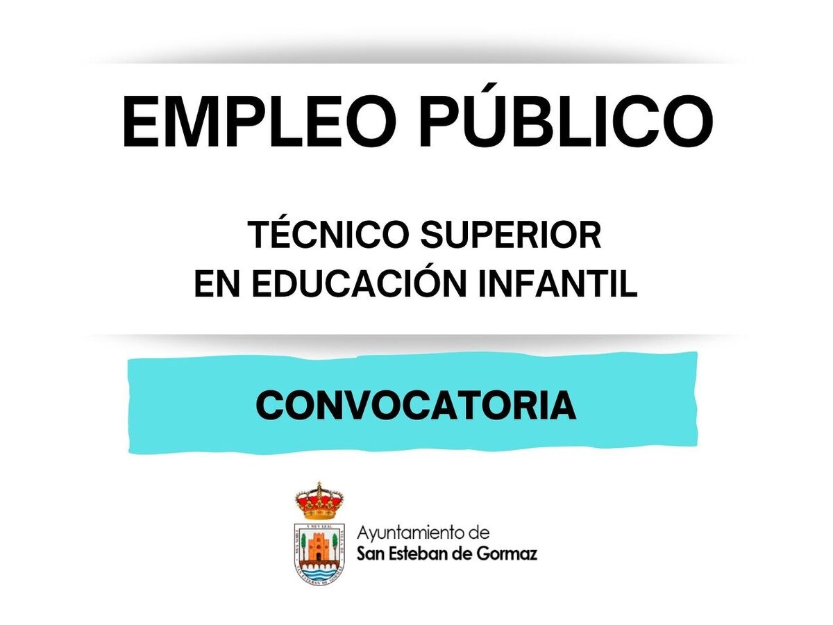 Empleo público: Técnico Superior de Educación Infantil