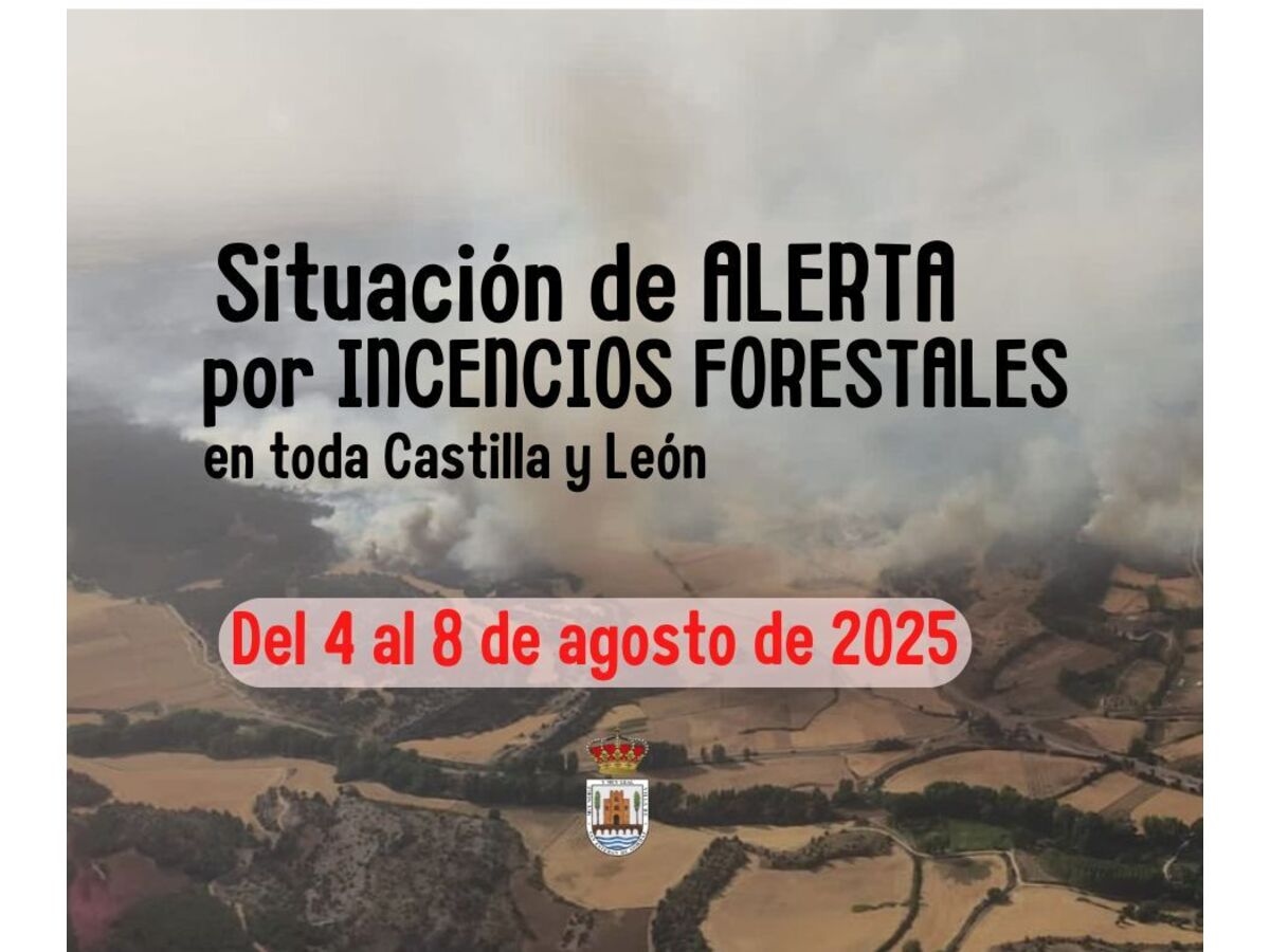 Alerta por riesgo de incendios forestales