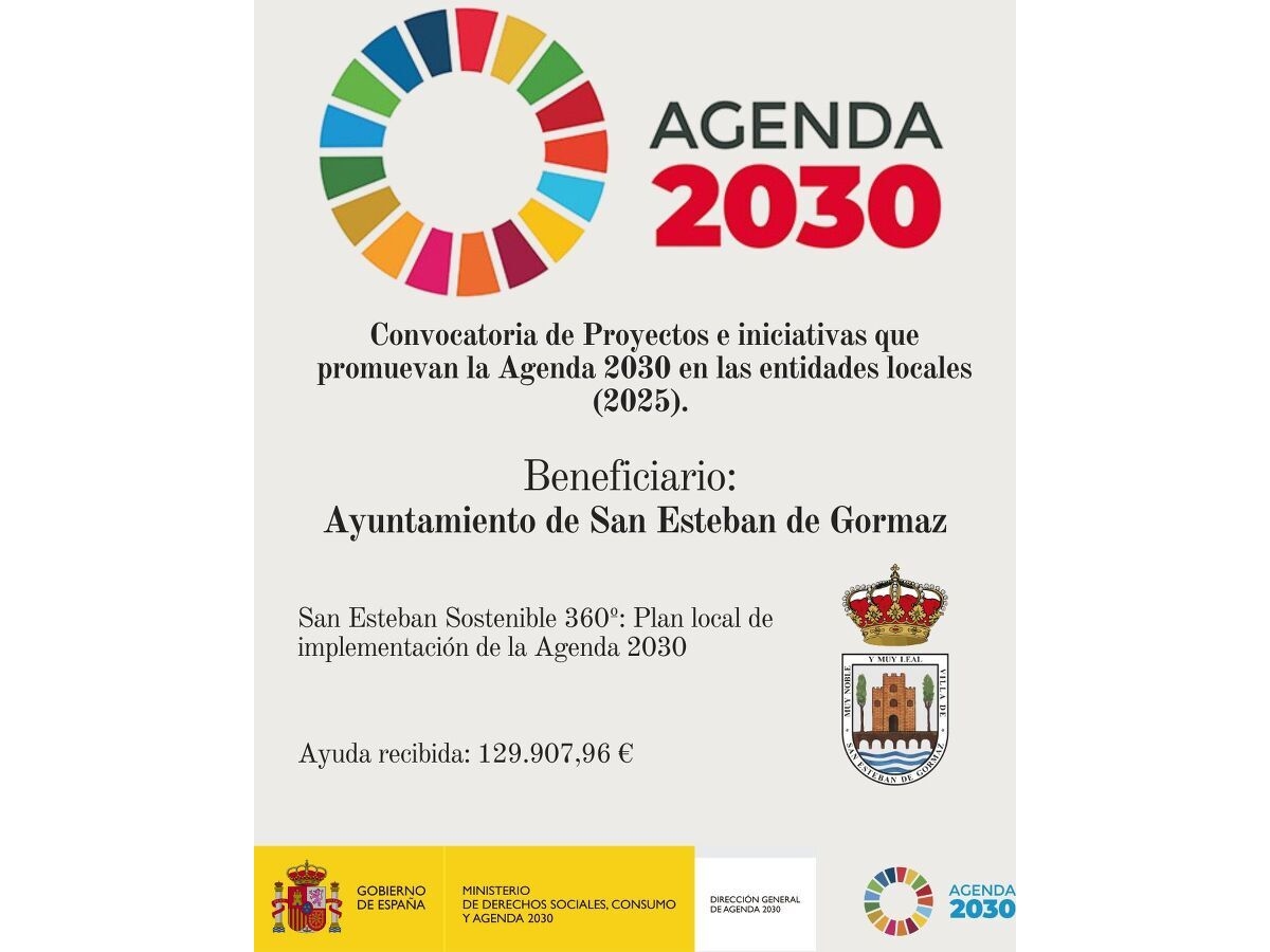 129.907 euros para continuar con la implementación de la Agenda 2030