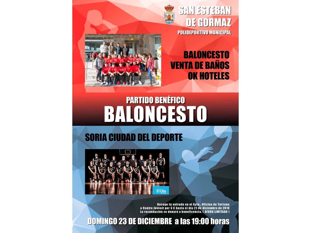 23 de diciembre: Baloncesto benéfico
