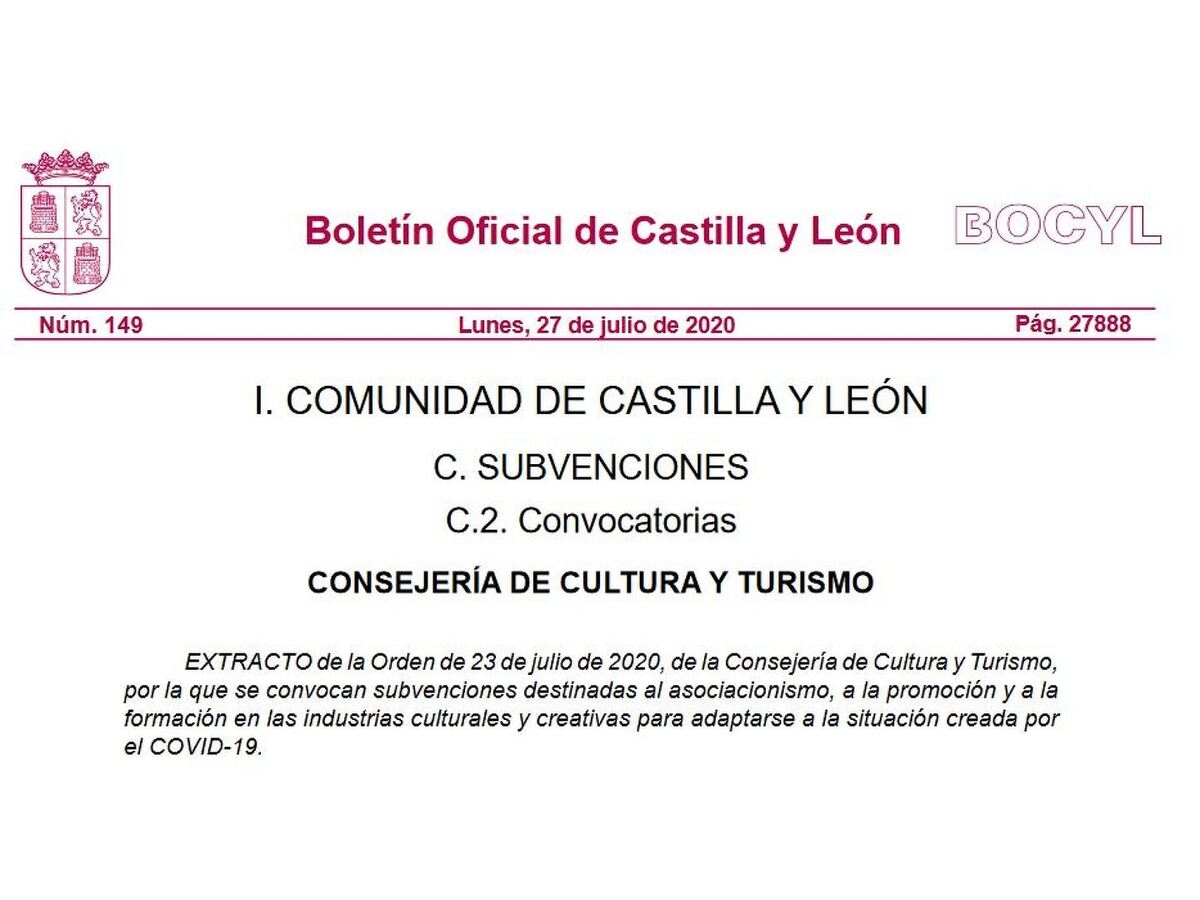 Subvenciones industrias culturales y creativas