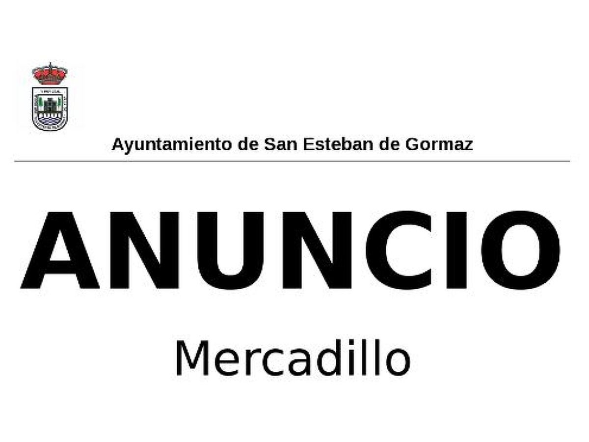 La próxima semana se adelanta el mercadillo