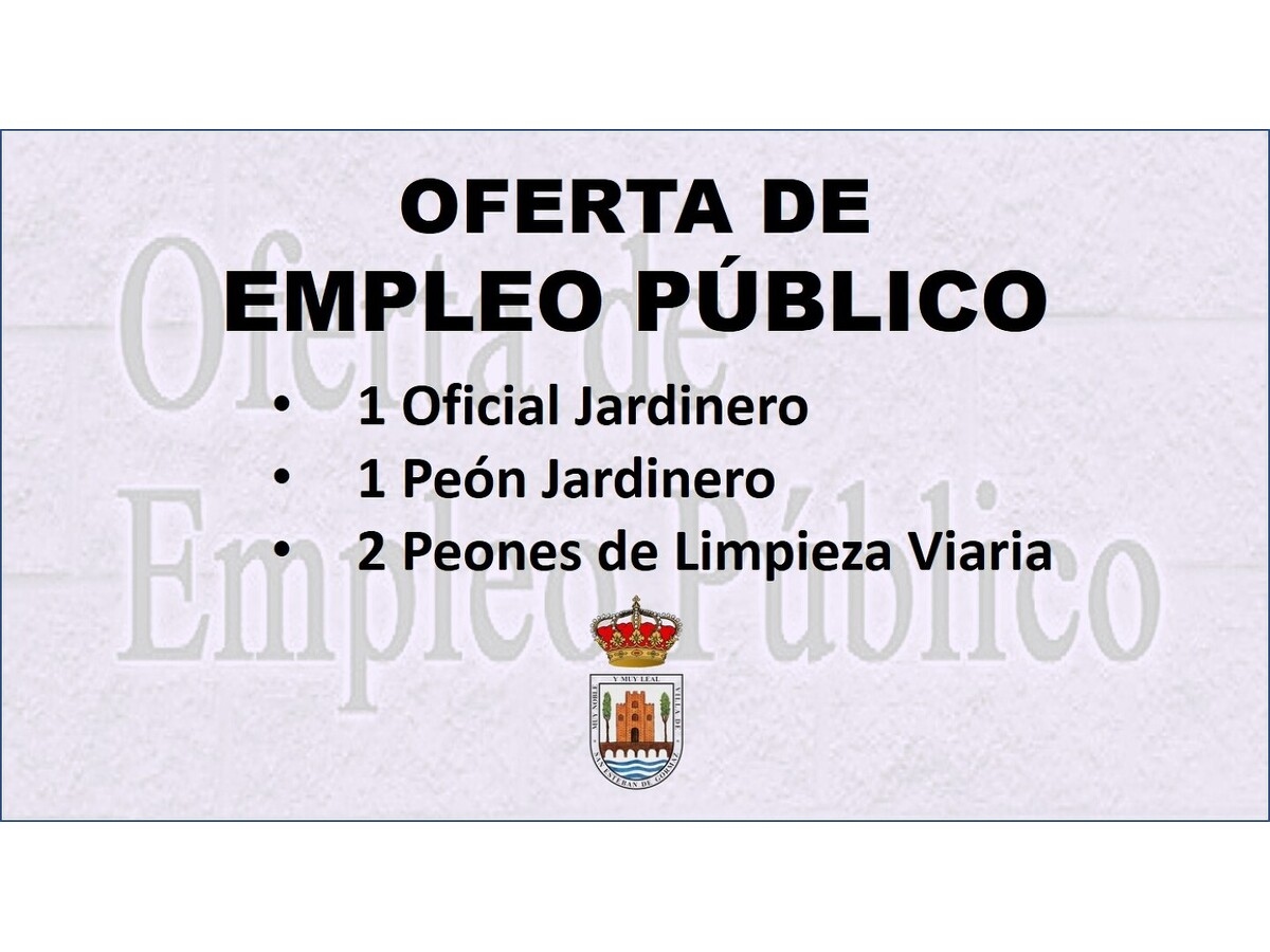 Empleo público: 4 plazas de personal laboral fijo