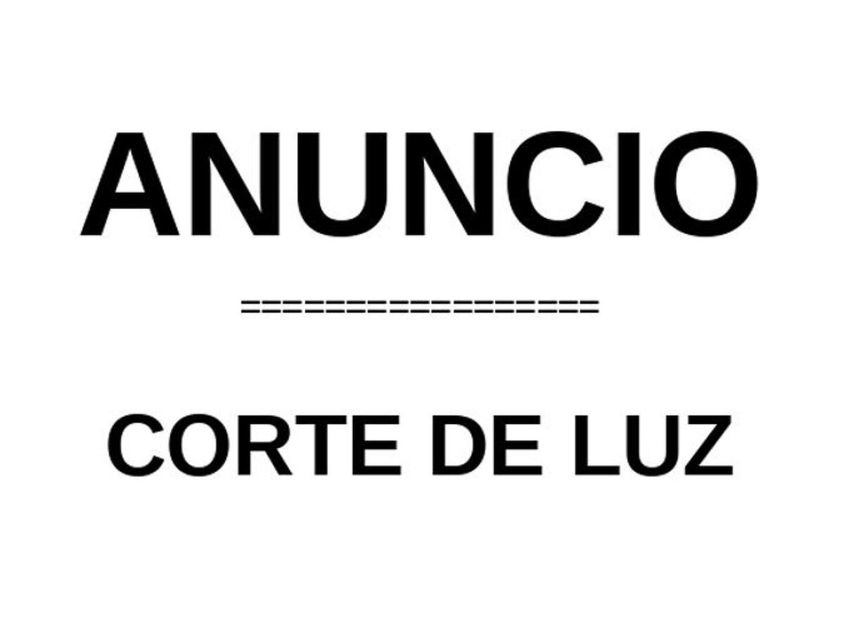 Corte de luz en parte del Conjunto Histórico