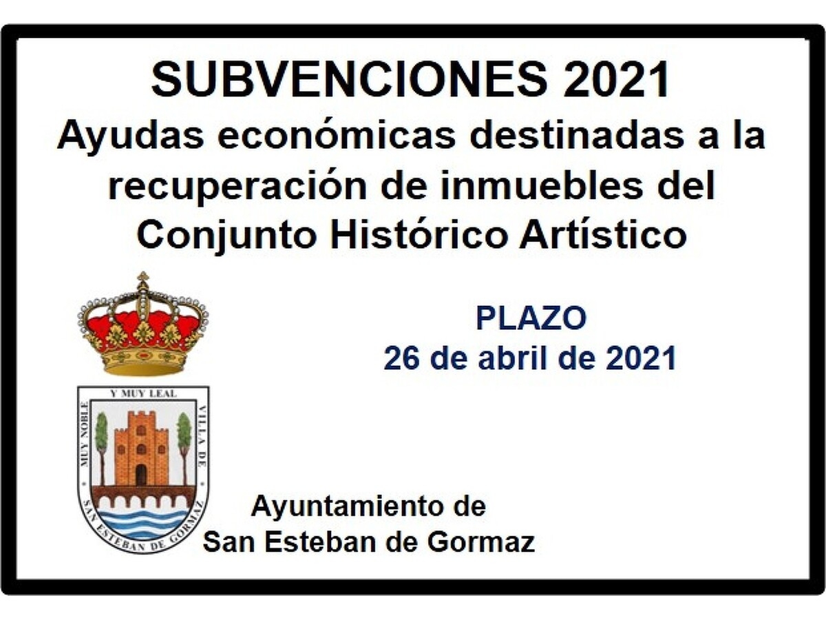 Ayudas para la recuperación del Conjunto Histórico