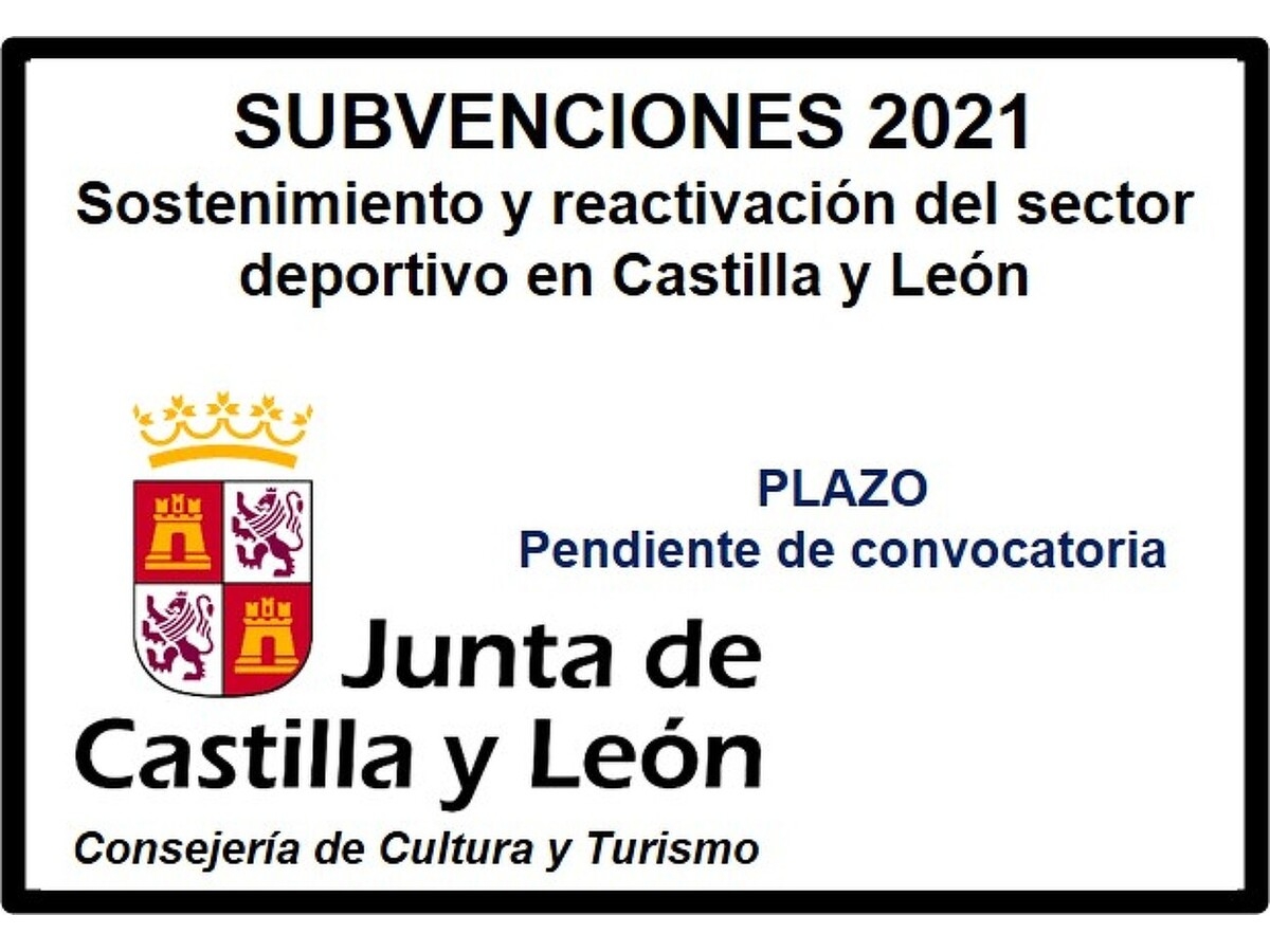 Subvenciones para la reactivación del sector deportivo