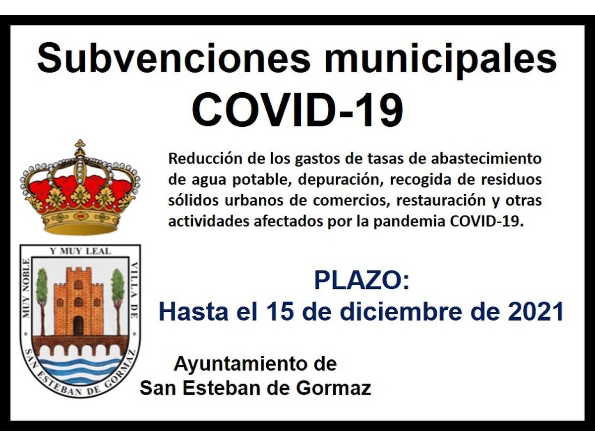 Convocatoria Ayudas COVID19