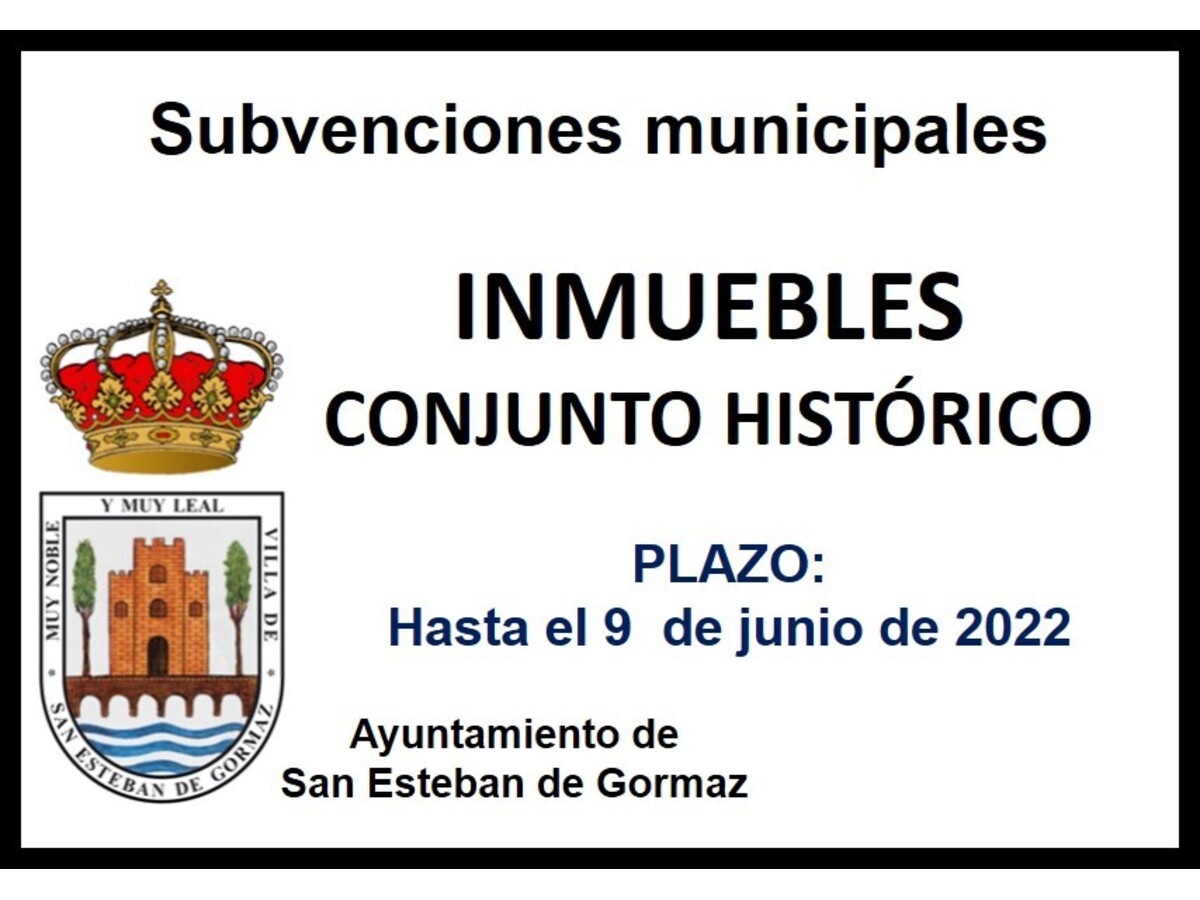 Ayudas para la recuperación de inmuebles del Conjunto Histórico