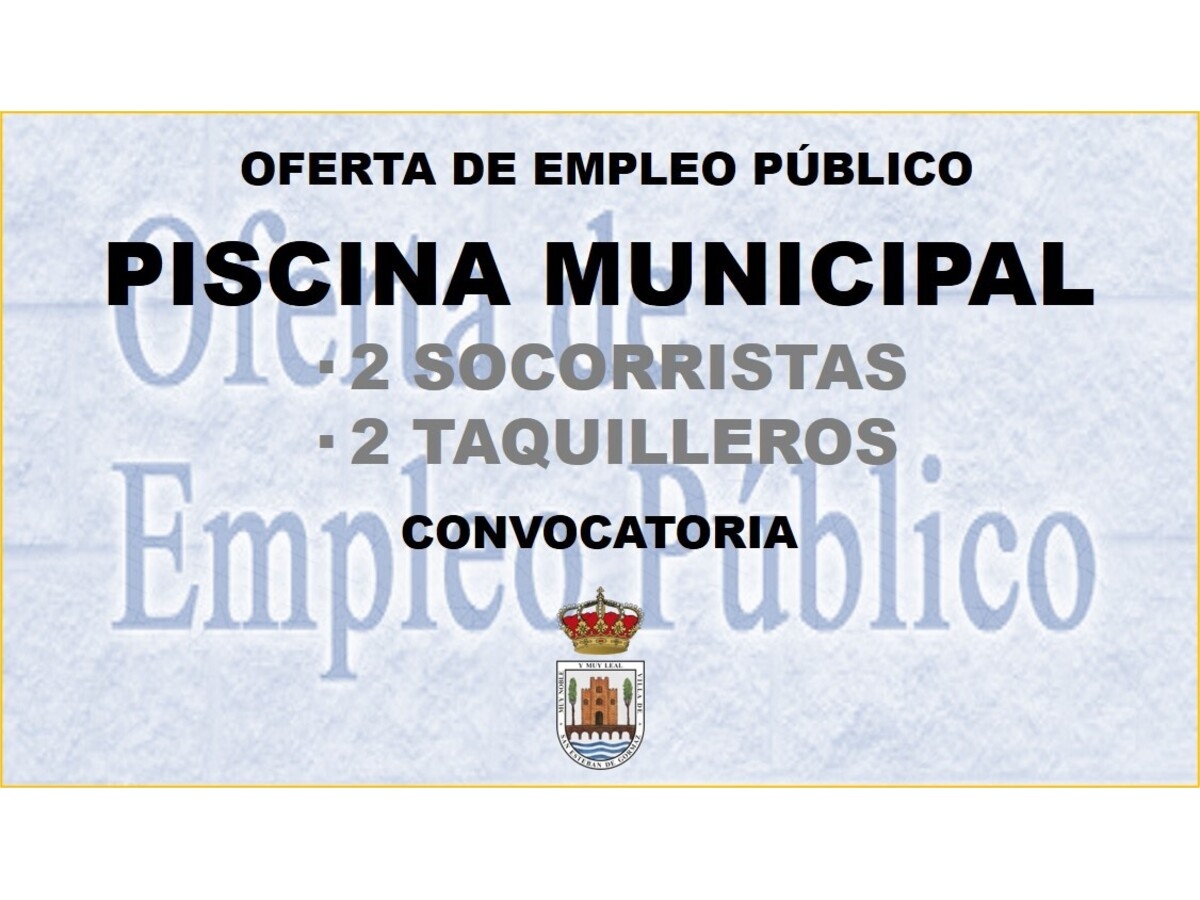 Empleo público: Piscinas municipales