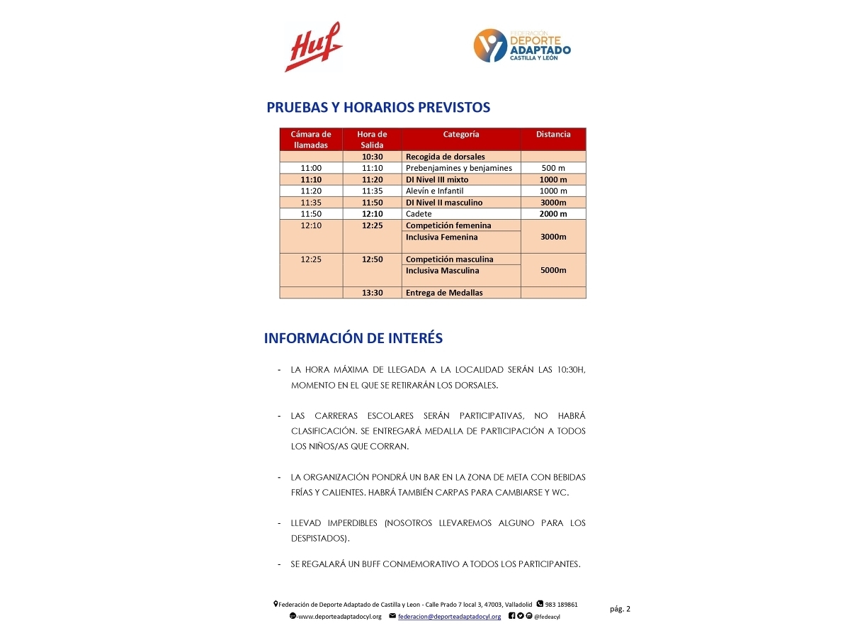 Cross Inclusivo: participantes y horarios - Imagen 2
