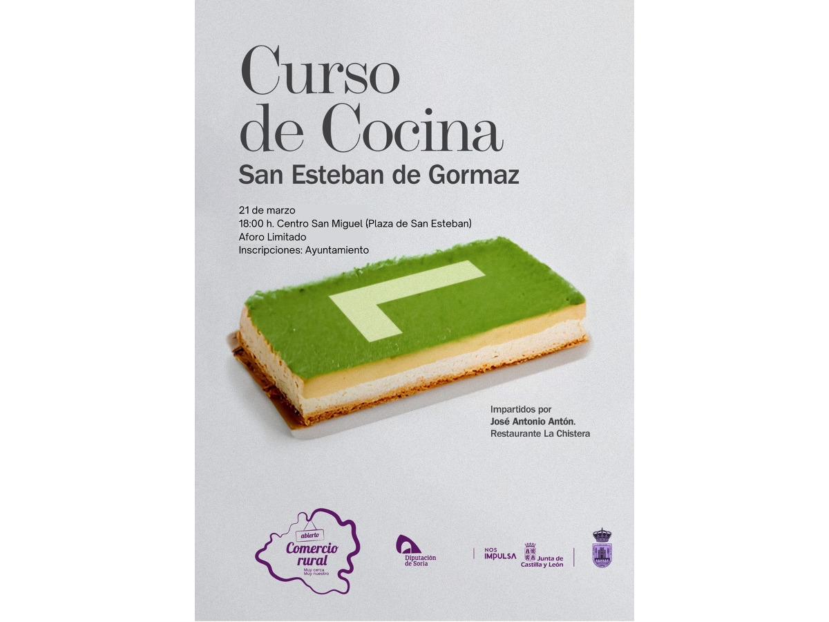 Curso de cocina: 21 de marzo en San Esteban