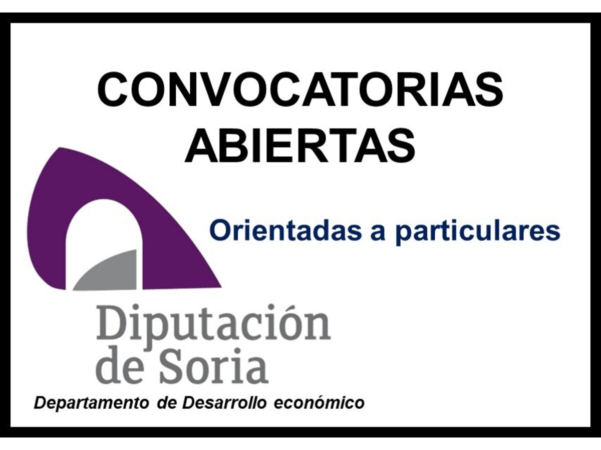 Diputación de Soria: convocatorias abiertas