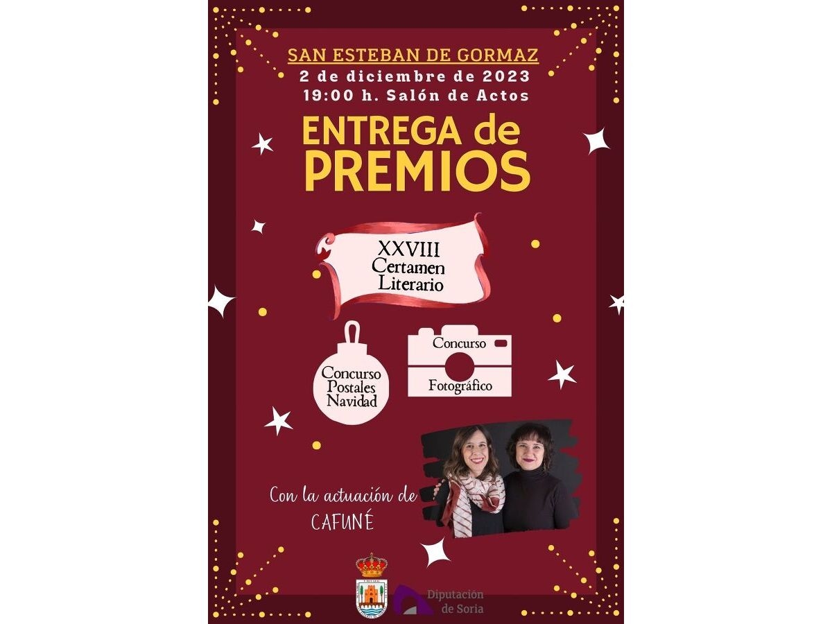 Entrega de premios del Certamen Literario