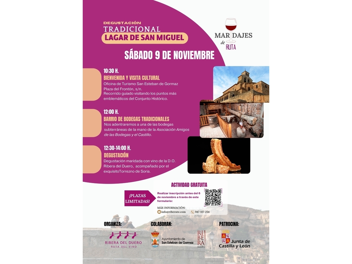 Maridaje con la Ruta del Vino Ribera del Duero