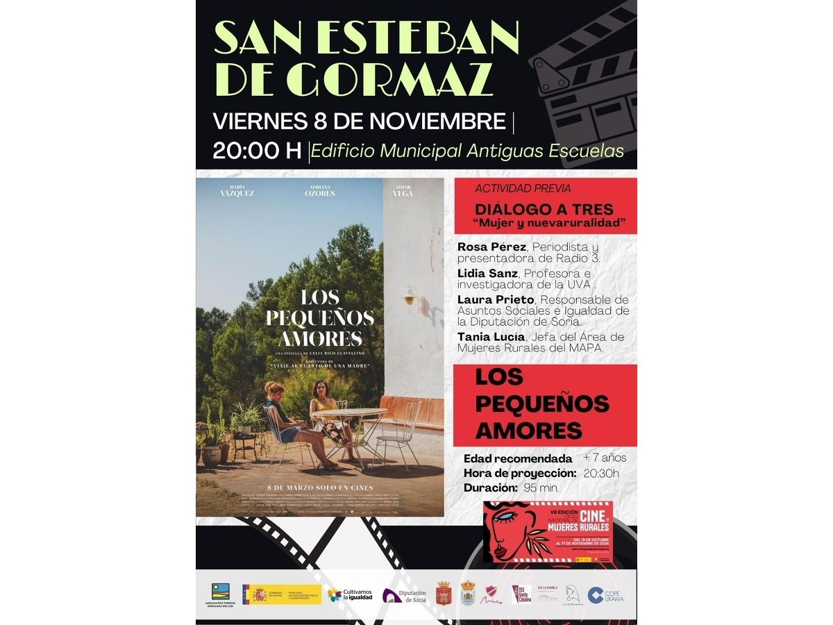 Ciclo de Cine y Mujeres Rurales el 8 de noviembre