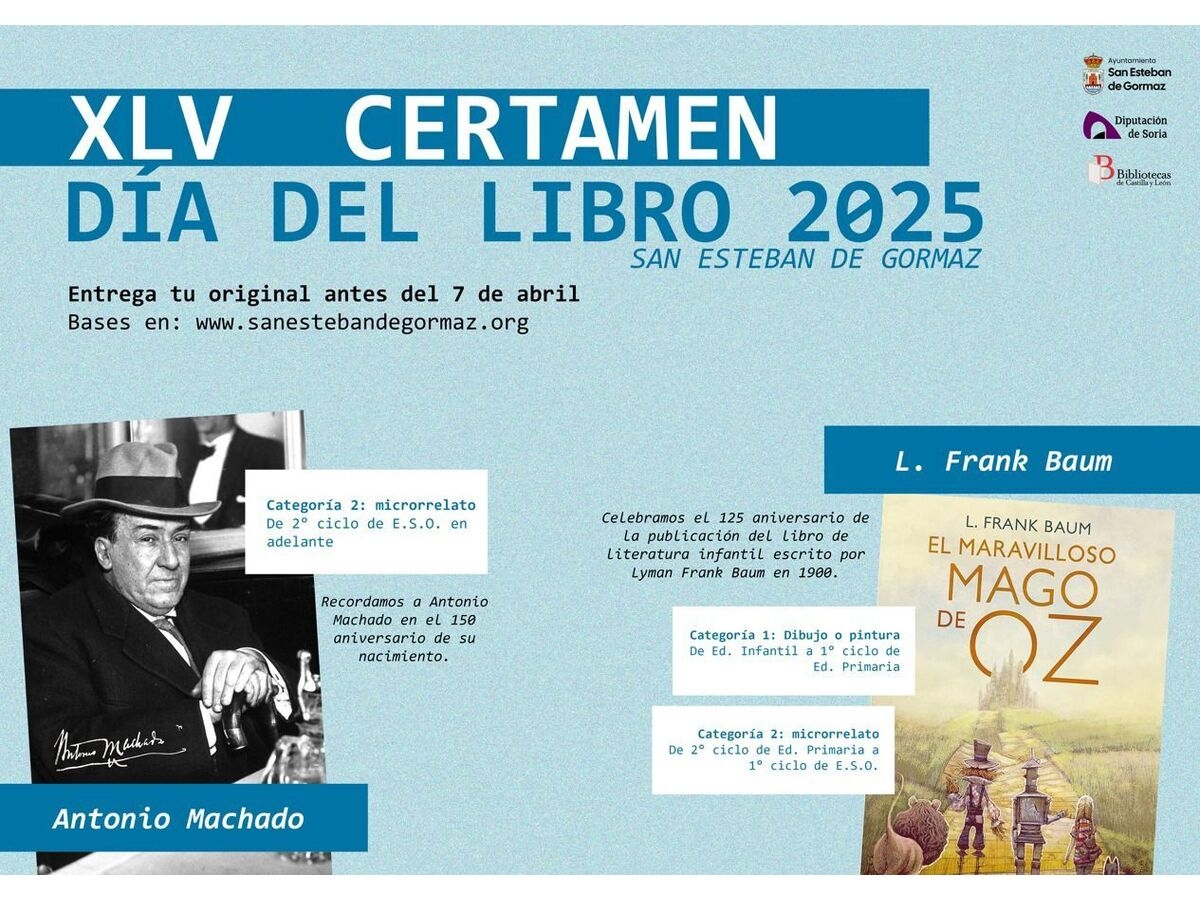 Convocado el Certamen Día del Libro 2025